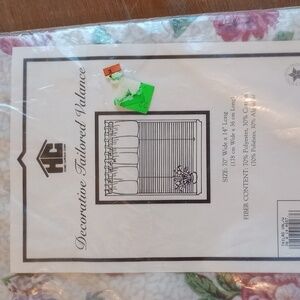 Home Curtain Corp Decorative Tailored Valance 70 wide 14 long NWT
